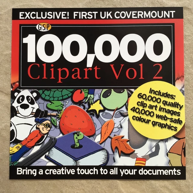 115,000 Clip Art Images Plus 50,000 Web Images Pc CD ROM Rare Retro | UK