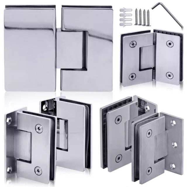 1 Bisagra De Cristal Ducha Puerta De Vidrio Acero Inoxidable Cuarto De Baño