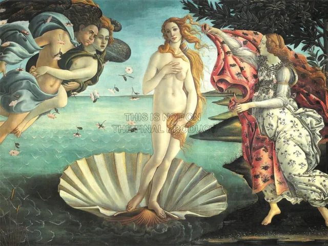 Painting Sea Shell Goddess Birth Venus Botticelli Art Canvas Print