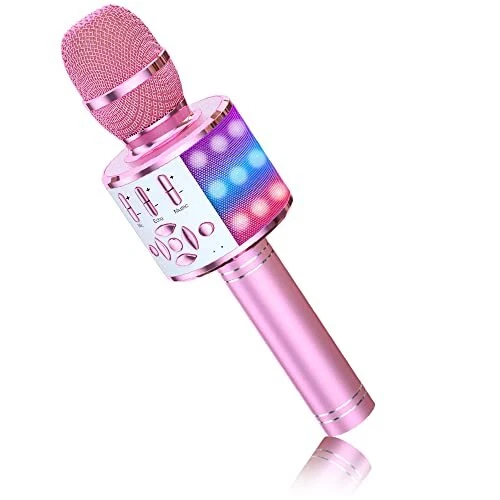 BONAOK Magic Sing Karaoké Microphone Bluetooth Karaoké Enfants 4 en 1 Microph...