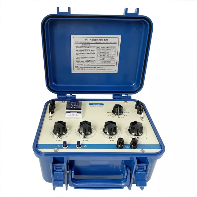 DC Bridge DC Resistance Box Wheatstone Bridges with Measurement Range 0~11.110MΩ DC Bridge DC Resistance Box Wheatstone Bridges with Measurement Range 0~11.110MΩ