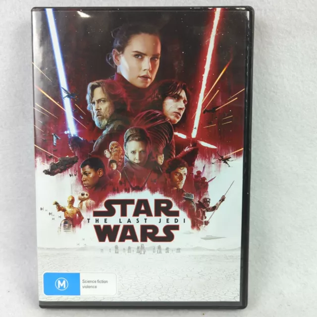 Star Wars - The Last Jedi (DVD, 2017, Region 4) Near New - Free Post