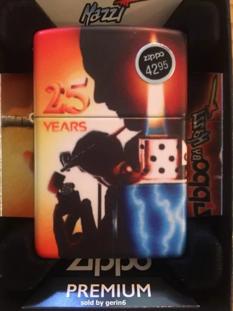 Zippo Windproof Mazzi 25th Anniversary Colorful Wrap Lighter, 49700, New In Box