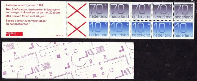 Niederland Markenheft PB 47A Postfrisch gest laut Scan