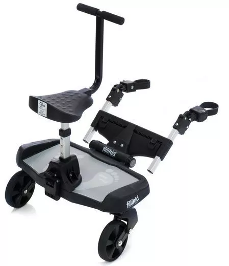 Mitfahrbrett Fillikid Filliboard Wide Buggy Board max. 20 kg Zubehör Schwarz GUT