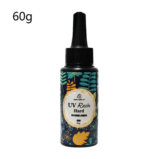Pegamento transparente de resina transparente UV pegamento transparente hágalo usted mismo curado resina epoxi joyería 60 g