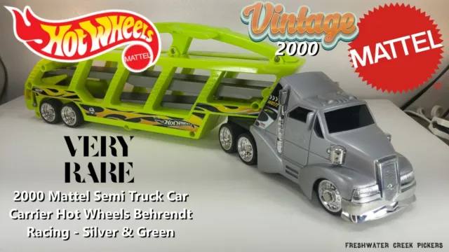 Hot Wheels HWR Racing Semi Truck 2011 Mattel Slide Out Toy Car