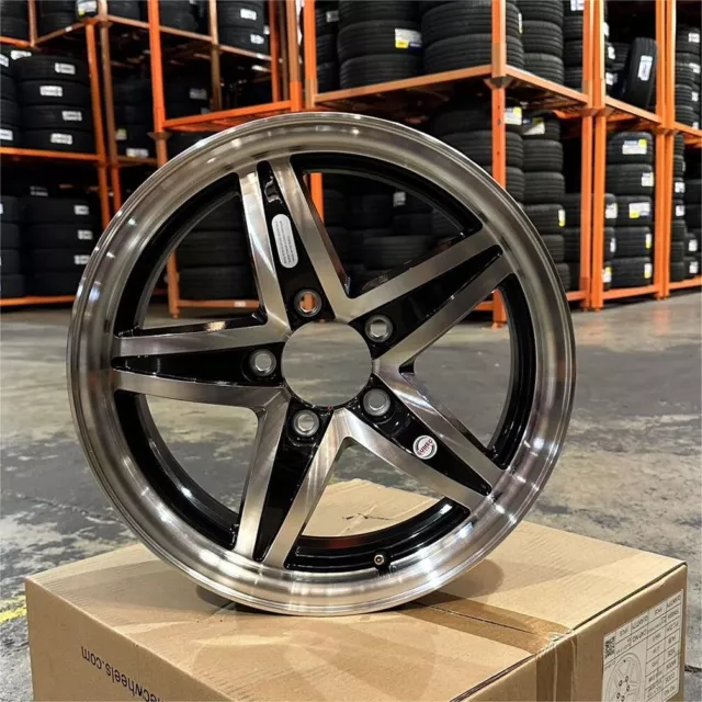 15x5 , 5x4.5 Aluminum trailer wheel