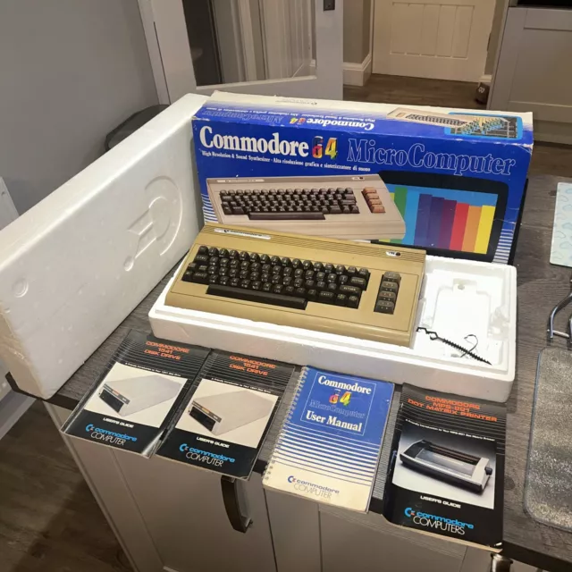 Commodore 64 Micro Computer Boxed With Poly Packing No Power Supply Untested