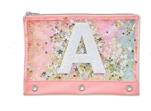 Justice Ombre Initial Shaky Pencil Case