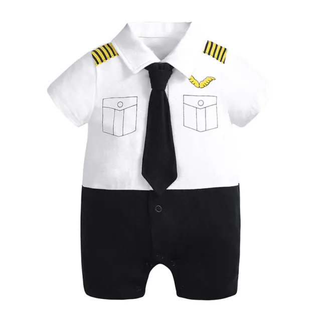 Boys Romper Newborn One-piece Bodysuit Toddlar Kids Baby Uniform Summer Jumpsuit
