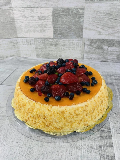 Cheesecake Strawberry Blueberry Cake Fake Dessert Stage Prop Bakery Display