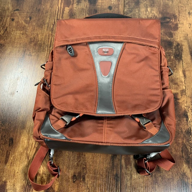 Tumi T-Tech Computer Backpack Messenger Bag Dark Orange