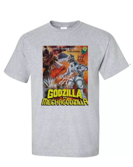 GODZILLA VS MECHAGODZILLA T-shirt vintage Sci Fi movie regular fit ...