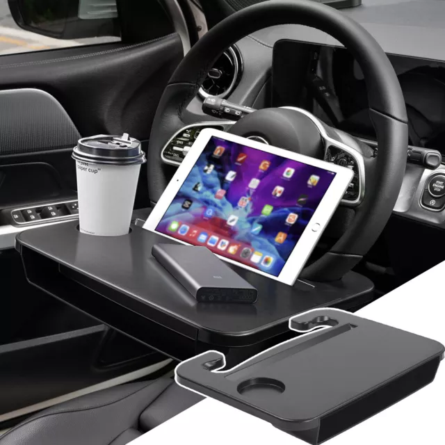 Universal Steering Wheel Car Table Tray For iPad Laptop Food Wallet Phone Holder