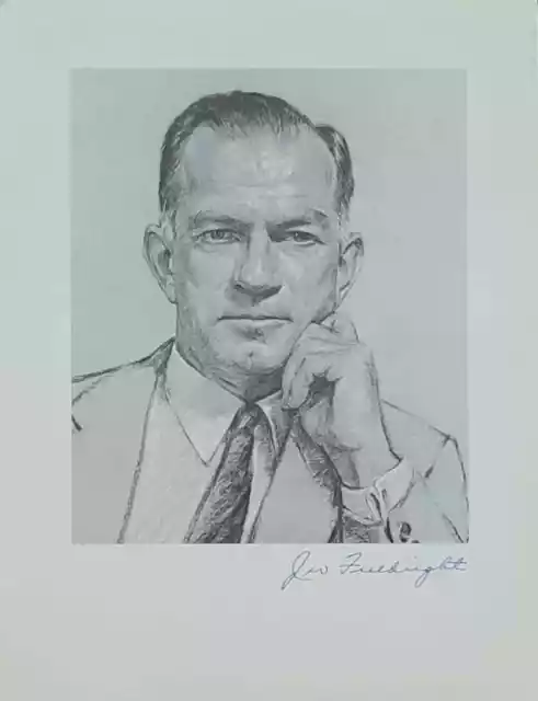 Arkansas Senator J. W. Fulbright Autograph Signed 8x10