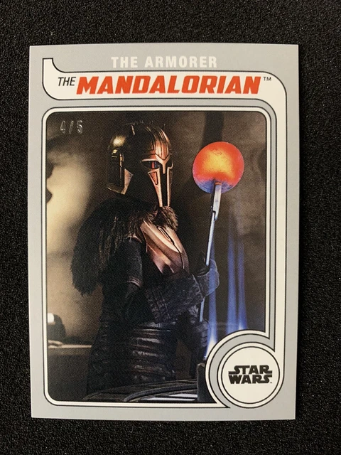 2023 Topps Throwback Thursday Star Wars Set #29 Armorer Sliver /5 #87