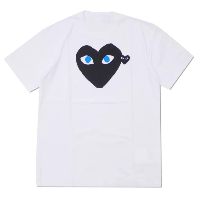 Streetwear Comme Tee des Garcons Play Black/Red Heart Blue Eyes T-shirt