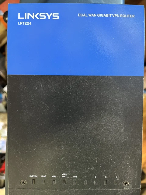 Linksys LRT224 4-Port Business Dual WAN or WAN/DMZ Gigabit VPN Router
