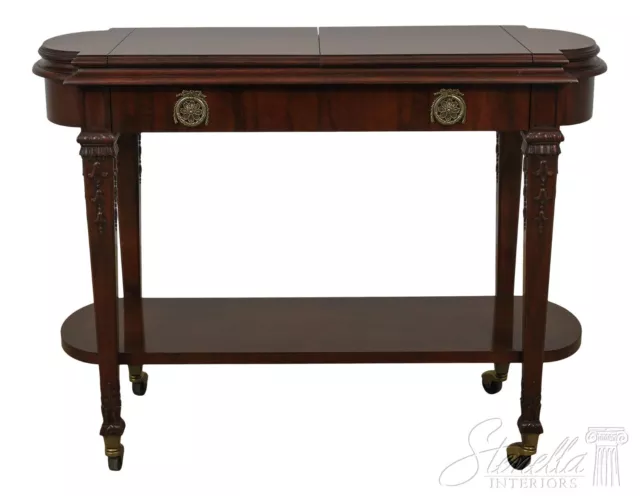57233EC: KARGES French Louis XVI Flip Top Walnut Server