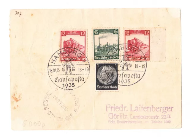 Lettre GRAF ZEPPELIN + timbres Germany Reich to Paraguay south america cover