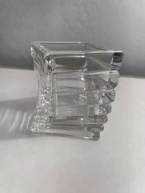 Vintage Rosenthal Studio Linie Line Twisted Crystal Candle Votive Turnus Germany