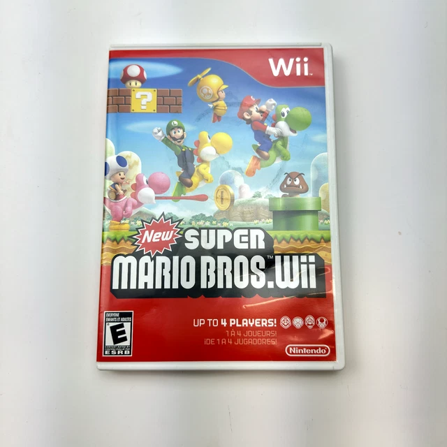 NEW SUPER MARIO Bros Wii Nintendo Wii 2009 Game Complete CIB W/ Manual