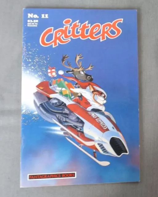 1987 Critters #11 Fantagraphics Comics Christmas Issue Usagi Yojimbo App VF