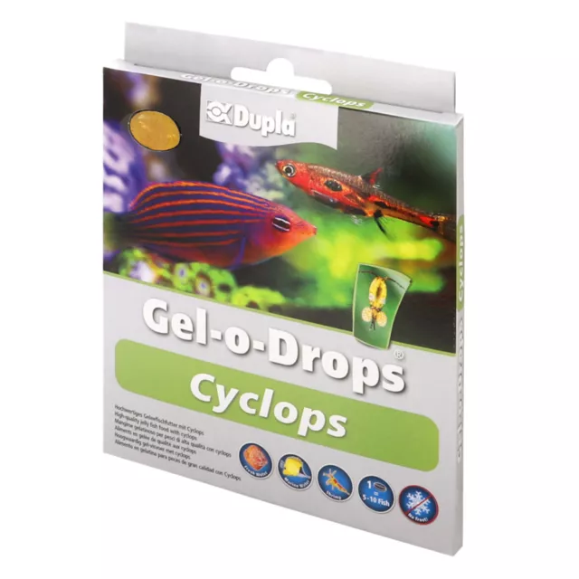 Dupla Zierfischfutter Gel-o-Drops Cyclops 12x 2 g Fischfutter Hüpferlinge Futter