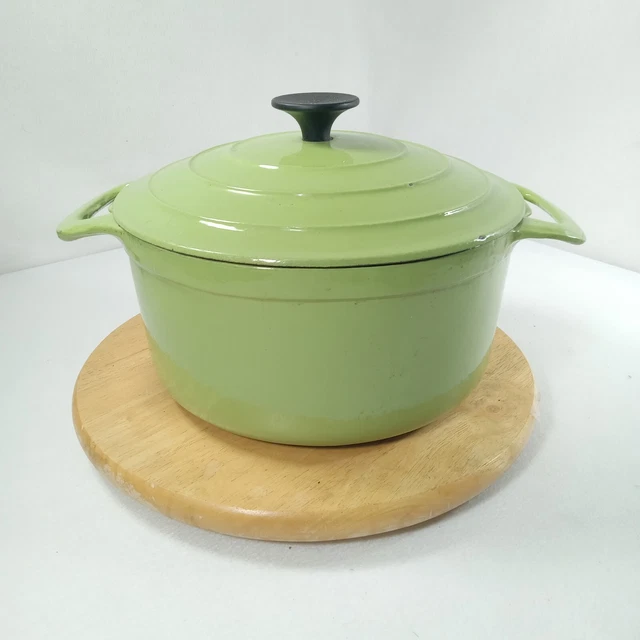 Cast Iron Dutch Oven Pot With Lid Enamel Cookware  Heavy Duty Green