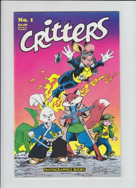 Critters #1 VF; Fantagraphics | 1st appearance of Murakami "Gen" Gennosuke
