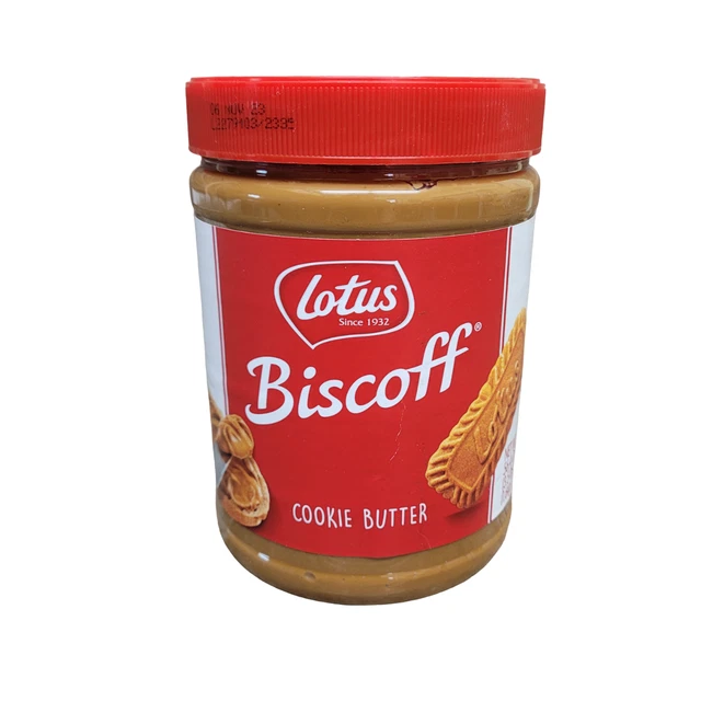 LOTUS BISCOFF COOKIE Butter 56.4 Oz Jar Creamy non GMO Vegan Exp 11/23