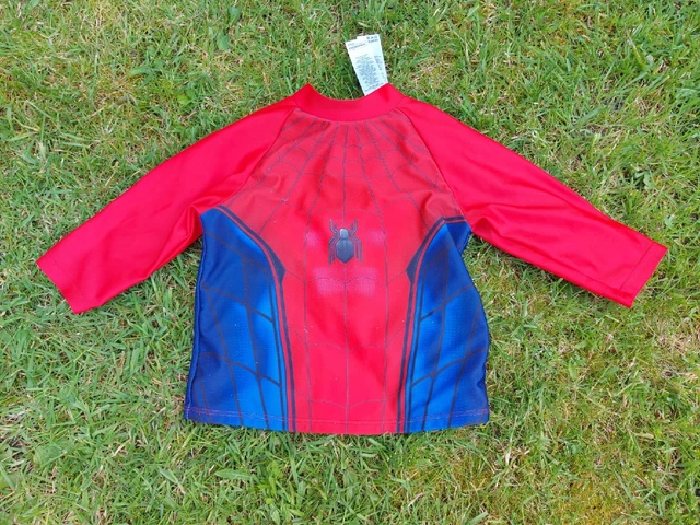 Costume da bagno bambino Marvel Spiderman UPF50 + UV costume da bagno solare design anteriore/posteriore