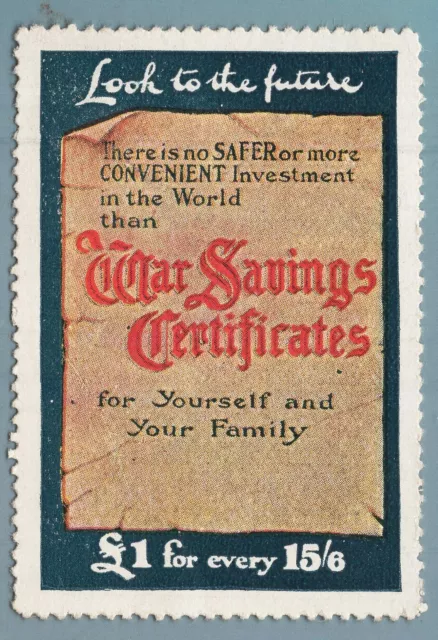 ES2043 Poster stamps advertising: War Savings Certificates