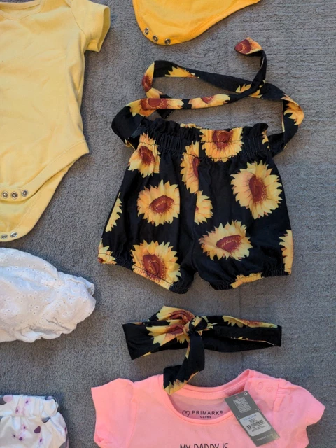 Massive bundle baby girls 6-9 months clothes top shorts spring/summer holiday 3