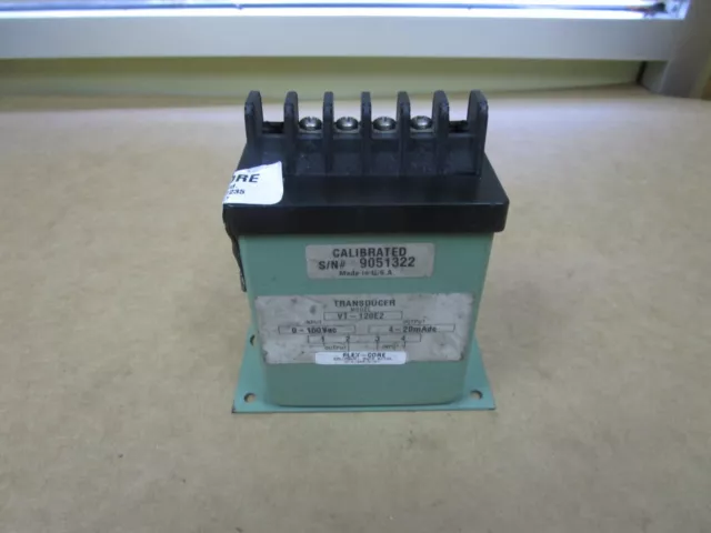 NEW FLEX-CORE TRANSDUCER VT-120E2 0-150Vac 4-20mAdc