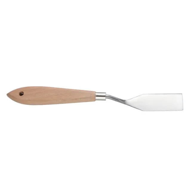Cuchillo de pintura cuchillo de espátula pintura raspador mezclador mango de madera (2 #)