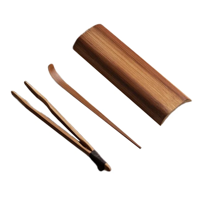 Tea Set Accessories Bamboo Teaspoon Clip Ceremony Utensils