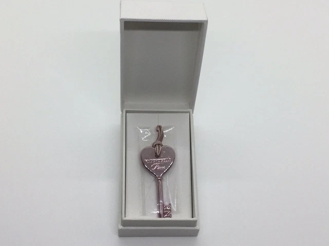 Pendentif Nina Ricci Cœur Clé Mademoiselle Ricci - Couleur Rose, Occasion, Bijou De Marque
