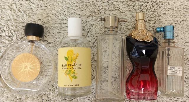 6 Diffuseurs Huiles Essentielles Voiture - Flacons Verre Et Bois - Désodorisant Aromathérapie
