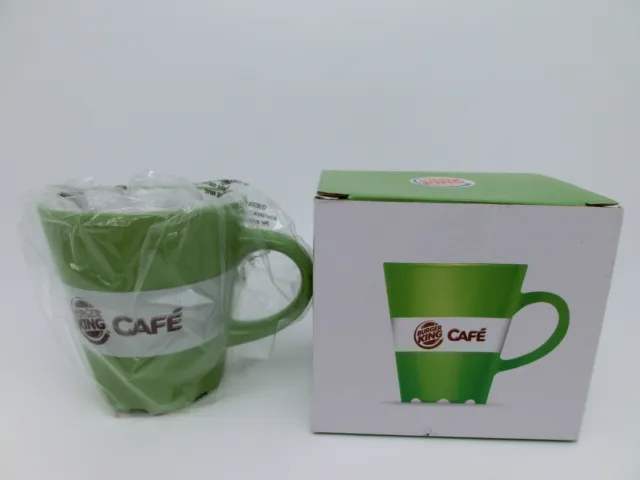 Burger King Cafe Tasse Kaffeebecher Sammeltasse 2012 grün mit Henkel NEU & OVP