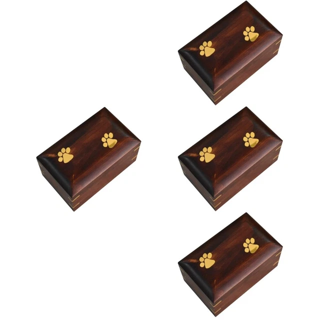 4 Pieces Haustier Urne Holz Für Die Einäscherung Von Haustieren Urnen Hunde