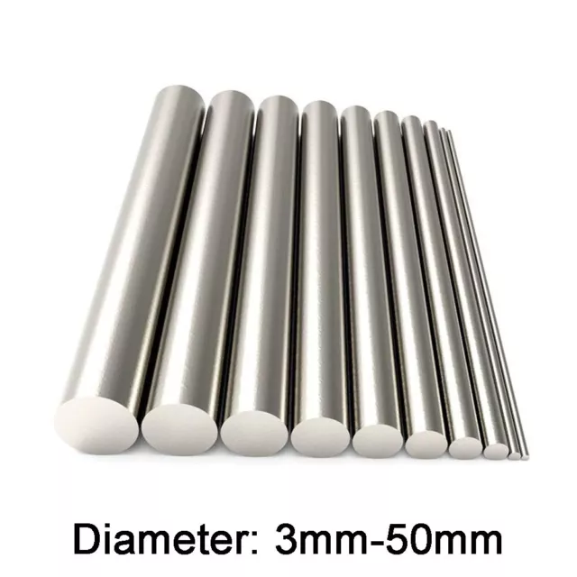 304 Stainless Steel Round Bar Rod Dia 3mm 4mm 5mm 6mm 8mm to 50mm DIY Metal Rods