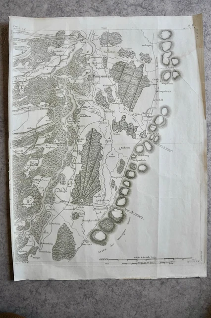CASSINI CARTE IN PLANO 460mm X 630 mm, 1808, PHILISBOURG , n°173 , 6O,