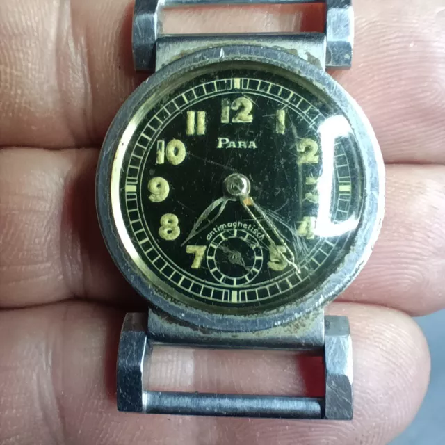 Para Edelstahl Rostfrei Montre Militaire Allemande WW2 Germany Watch Military