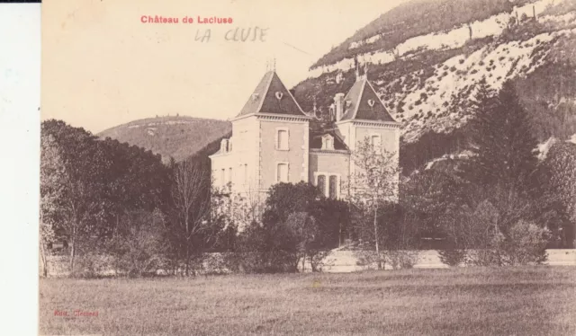 Carte postale ancienne AIN LA CLUSE château écrite 1936