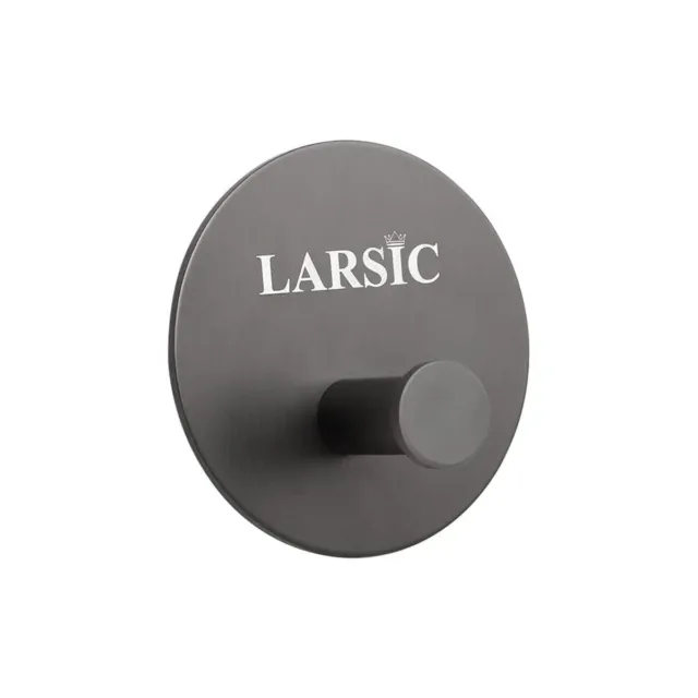 Larsic Self-Adhesive Hooks For Coats Towels Utility Bathroom Use (One Hook 2Pcs)