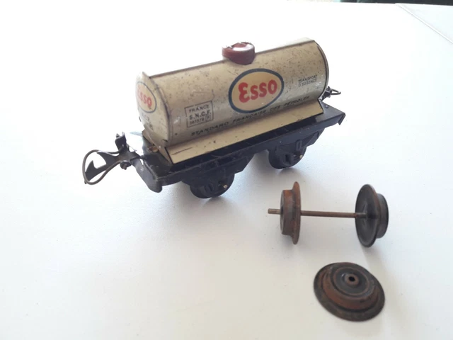 Wagon Hornby O - Réservoir ESSO - Vintage En Boîte D'origine