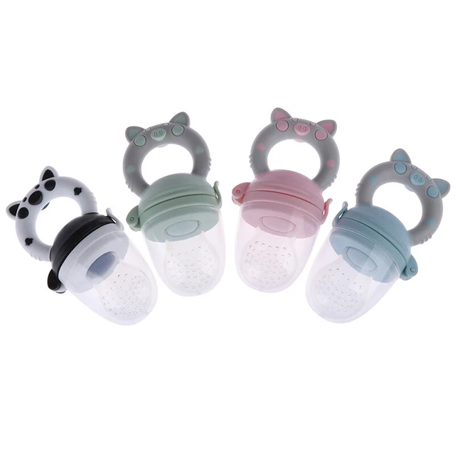 1 pieza Colchón de silicona para dientes alimentador de frutas mordisqueador de alimentos alimentador para bebé DSM L q