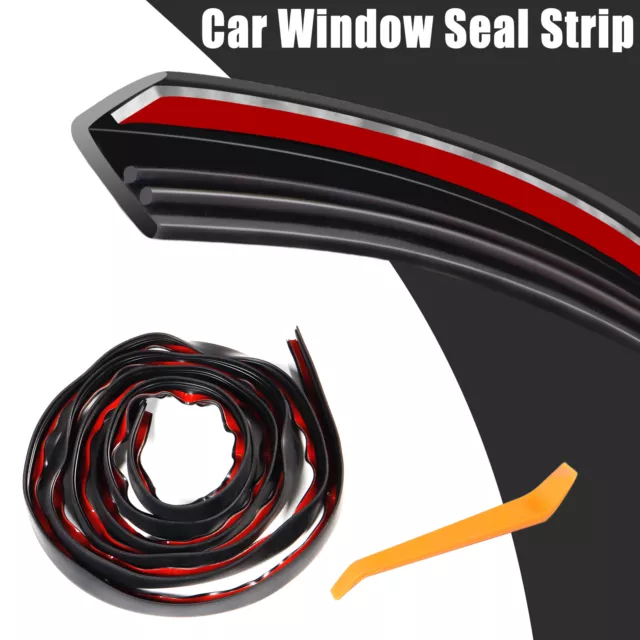 Car Seal Weather Strip Front Rear Window Trim Edge Moulding Weatherstrip Rubber